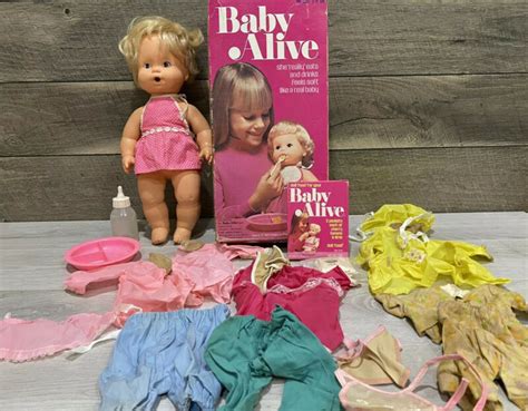 Rare Vintage 1973 Kenner Baby Alive 16â€ Doll LOT with Original Box, Antique Toy -- Antique ...