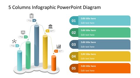 5 Columns Infographics PowerPoint Diagram - SlideModel