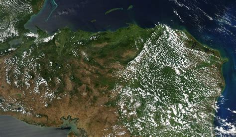 Satellite Image, Photo of Honduras, Central America