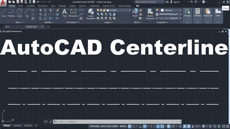 How to Draw Center line in AutoCAD - YouTube