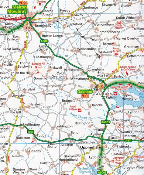 Midlands & Central England AA Road Map 5