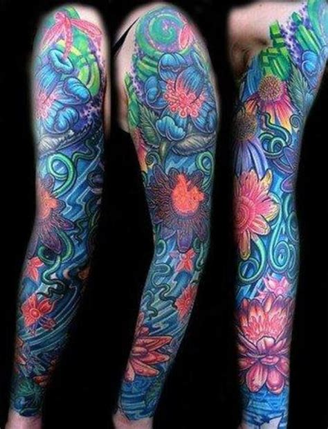 COLOR! Flower Tattoo Shoulder, Flower Tattoo Arm, Flower Tattoo Sleeve ...