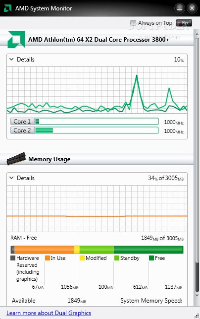 AMD System Monitor 1.0.0.9 - Download, Review, Screenshots