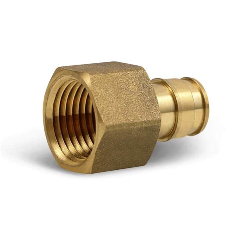 The Plumber's Choice 3/4 in. x 3/4 in. 90° PEX A x FIP Expansion Pex Adapter, Lead Free Brass ...