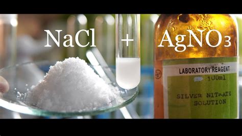 Precipitation reaction (AgNO3 + NaCl) | Double Displacement Reaction of ...