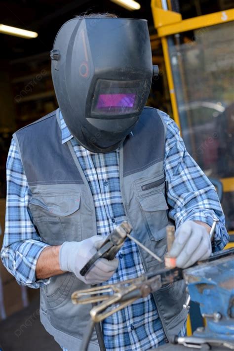 Male In Face Mask Welds With Argon Arc Welding Photo Background And Picture For Free Download ...