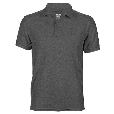 Charcoal Grey Men's Polo T Shirt | Premium Menswear at Best Value Prices