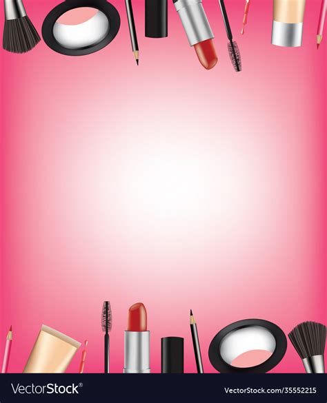 Cosmetic set background Royalty Free Vector Image