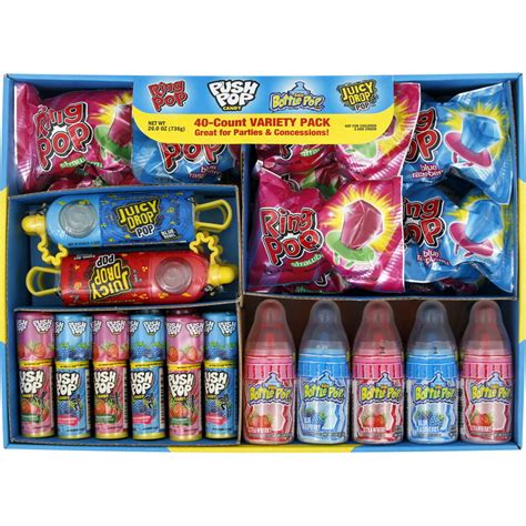 Bazooka Candy Brands, Lollipop Variety Pack w/ Assorted Flavors of Ring ...