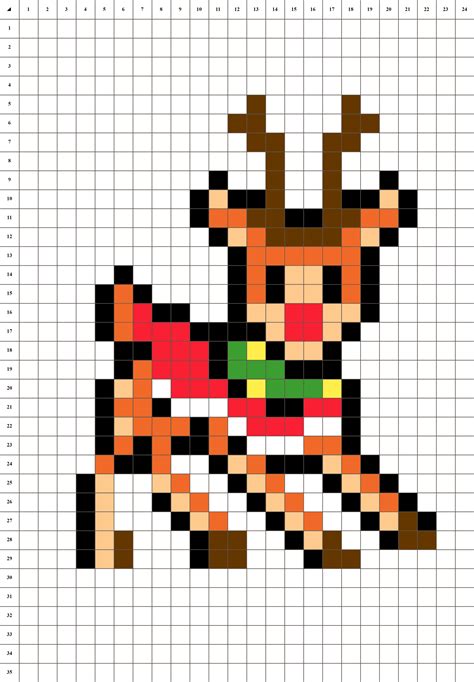 Pixel Art Facile Noel : Copy The Picture Pixel Art Christmas Ball ...