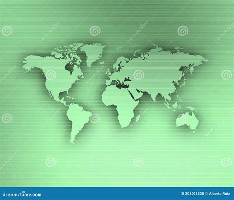 World Map Silhouette Over Metal Green Background Stock Illustratie - Illustration of vlekken ...