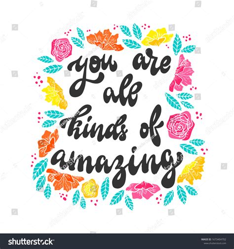 Cute Hand Lettering Quote Youre All Stock Vector (Royalty Free) 1673404702 | Shutterstock