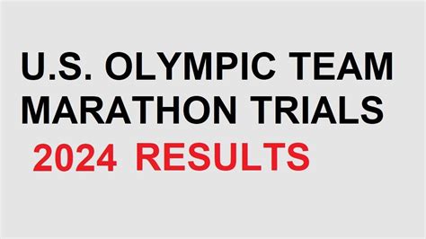 Results: U.S. Olympic Marathon Trials 2024 | Watch Athletics