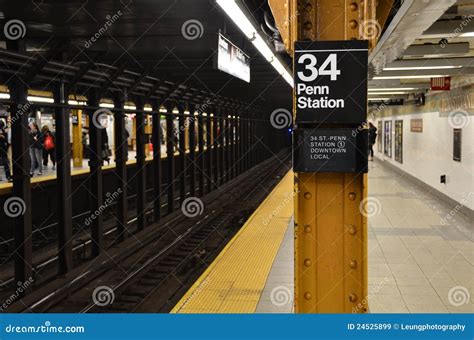 Subway Penn Station Editorial Stock Image - Image: 24525899