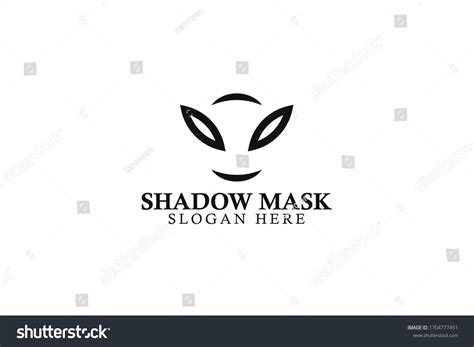 Shadow Mask Logo Vector Concept Simple Stock Vector (Royalty Free ...