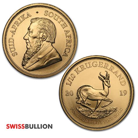 2019 1/10 Ounce Krugerrand Gold Coin