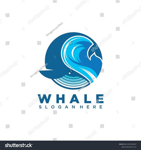 Playful Ad Modern Whale Logo Perfect Stock Vector (Royalty Free ...