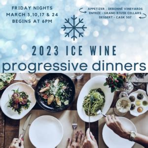 Progressive Dinner - Grand River Cellars Winery & Restaurant