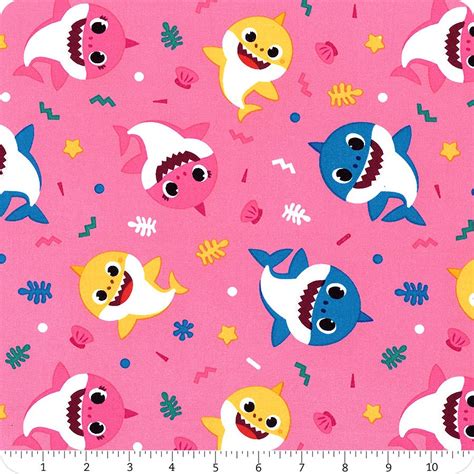 Baby Shark Shark Family Party Yardage | SKU# BS00340C1 | Fat Quarter Shop