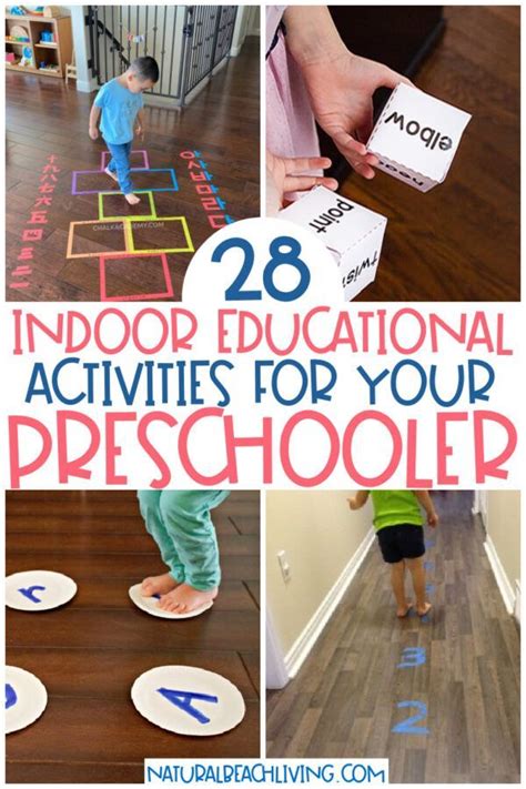 30+ Indoor Educational Activities for Preschoolers - Natural Beach Living | Educational ...