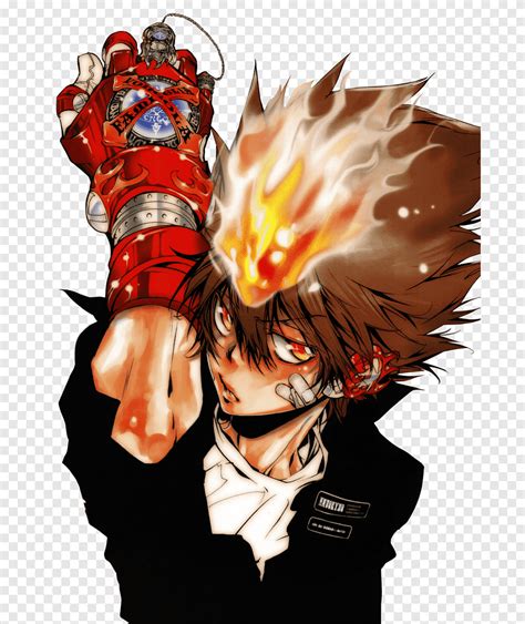 Tsunayoshi Sawada Reborn!Lambo Anime Fan art, Hitman, manga, chibi png ...