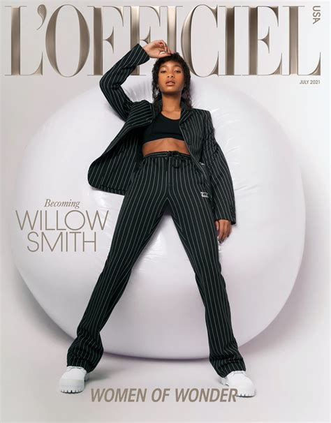 Willow Smith covers L’Officiel USA July 2021 and L’Officiel Italia Issue 38 by Myles Loftin ...