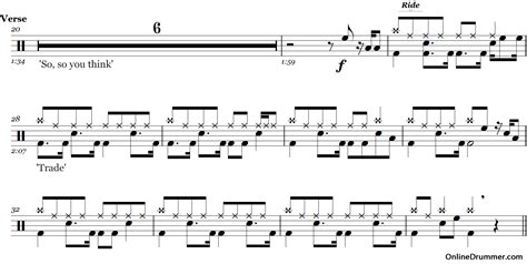 Wish You Were Here - Pink Floyd – Drum Sheet Music | OnlineDrummer.com