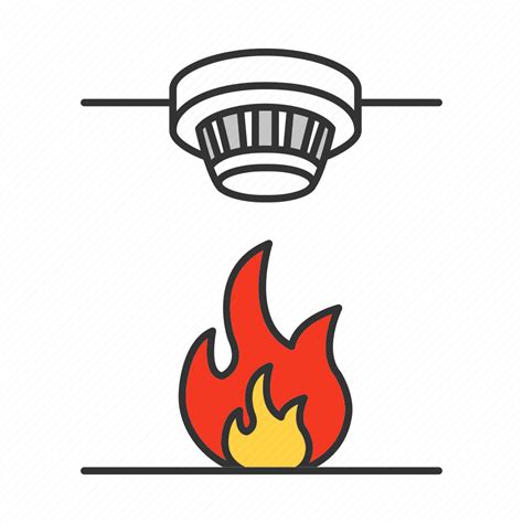 Alarm, alert, detector, emergency, fire, firefighting, smoke icon - Download on Iconfinder