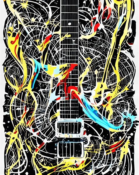 Electric Guitar Vector Graphic · Creative Fabrica