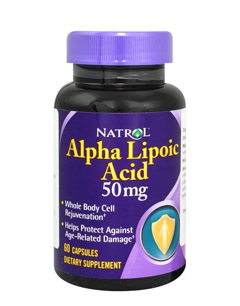 Alpha Lipoic Acid 50mg by NATROL (60 capsules) € 5,04