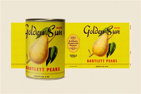 Beth Mathews Design — Vintage Canned Food Label Design