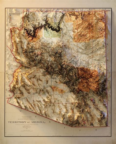 Arizona Topography - Etsy