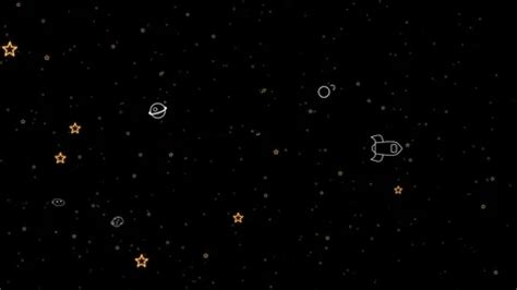 Space Cartoon Animated Background | Stock Video | Pond5