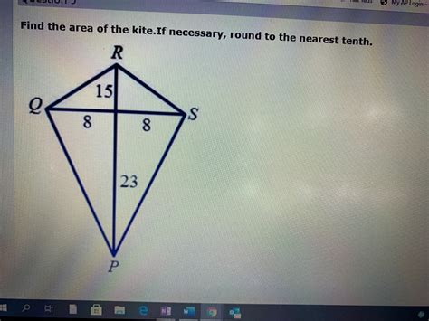 Area Of A Kite Worksheet