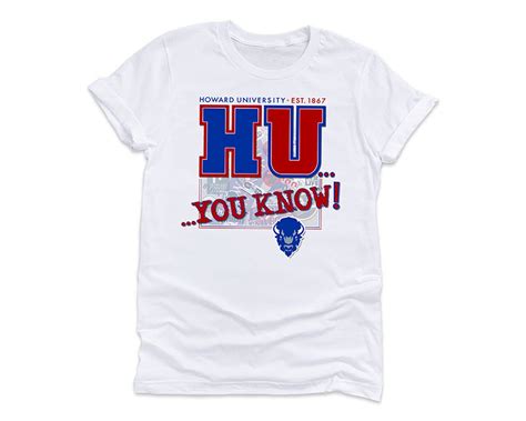 Howard University / HU You Know T-Shirt / 100% Polyester - Etsy España