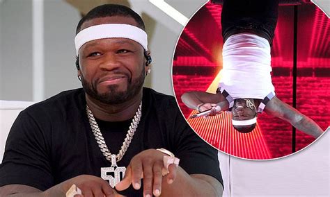 Rapper 50 Cent pokes fun at his laughable upside down entrance to the ...