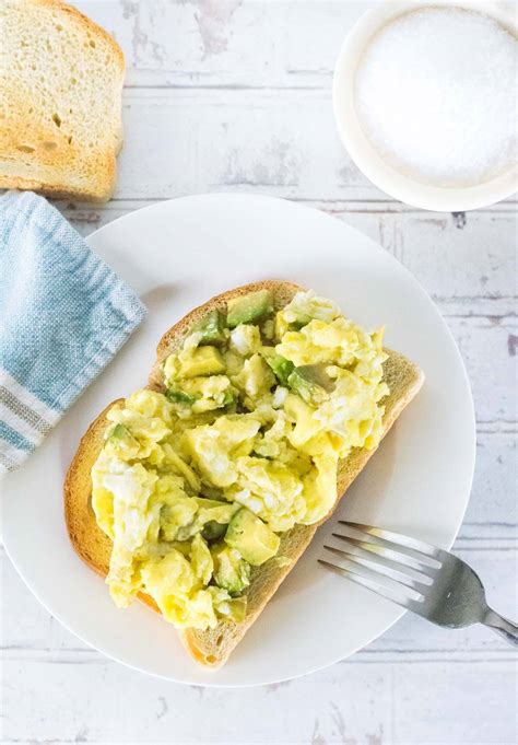 Avocado Scrambled Eggs - Fox Valley Foodie