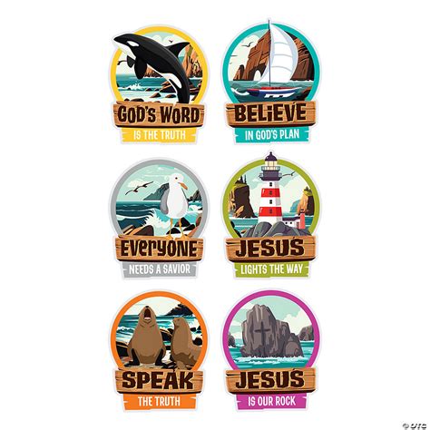 Rocky Beach VBS Classroom Wall Cutouts - 6 Pc. - Discontinued