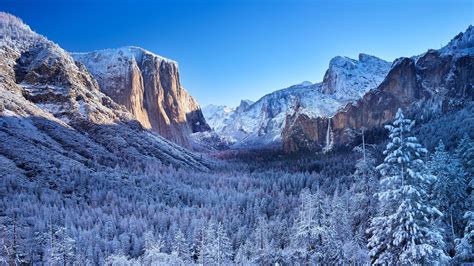 2560x1440 Yosemite Winter Morning 4k 1440P Resolution HD 4k Wallpapers, Images, Backgrounds ...