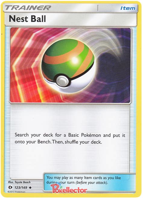 Nest Ball - Sun & Moon #123 Pokemon Card