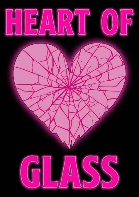 Heart Of Glass song typography artwork poster print | Poster prints, Typography graphic, Picture ...