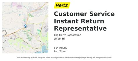 Hertz Customer Service Instant Return Representative Job Lihue