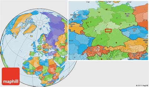 Political Location Map of Schweinfurt