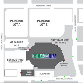 Spokane Arena - Directions and Parking