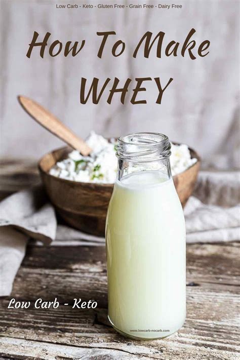 How to make Homemade Natural Whey Protein Drink - Low Carb No Carb