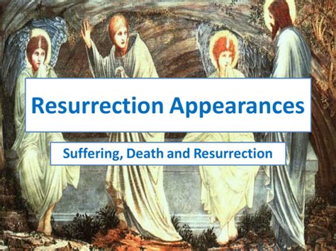 Resurrection appearances | Teaching Resources