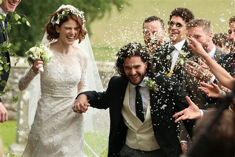 Kit Harington and Rose Leslie Got Married and the Game of Thrones Cast Was There | Vogue