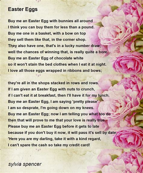 Easter Eggs - Easter Eggs Poem by sylvia spencer