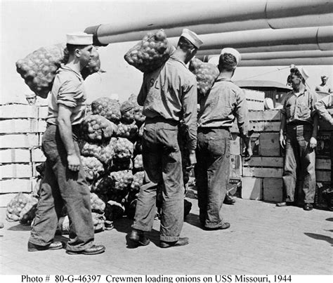 USN Ships--USS MISSOURI (BB-63), On Board Views, 1944-45