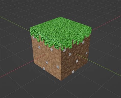 Free Minecraft Grass Block free 3D model | CGTrader